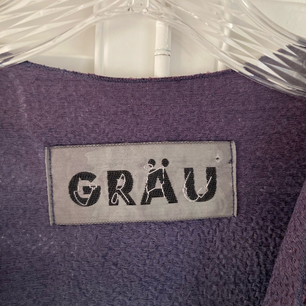 Grau Multicolor Shimmering Draping Jacket O/S The… - image 7